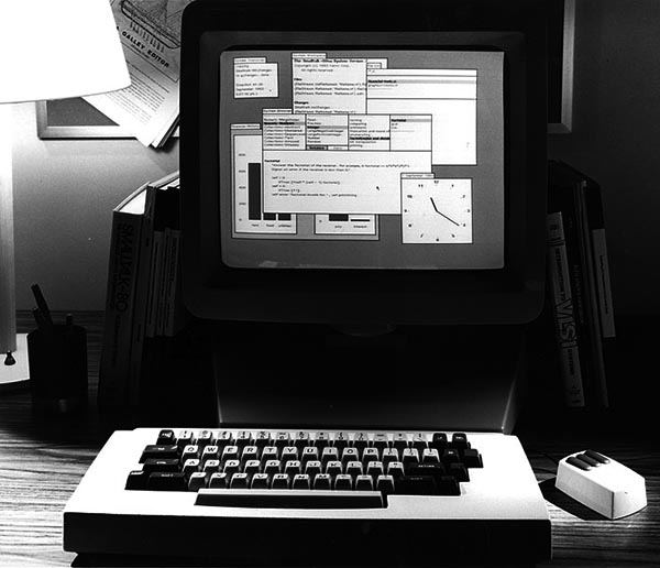 Smalltalk environment running on a late XEROX Alto or Star